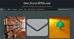 Desktop Screenshot of gregstolze.com