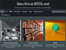 Tablet Screenshot of gregstolze.com